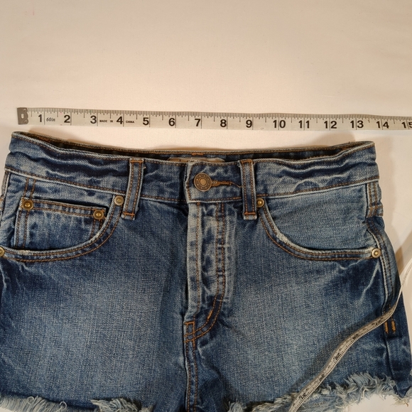 Free People denim shorts, size W24 - Picture 7 of 7